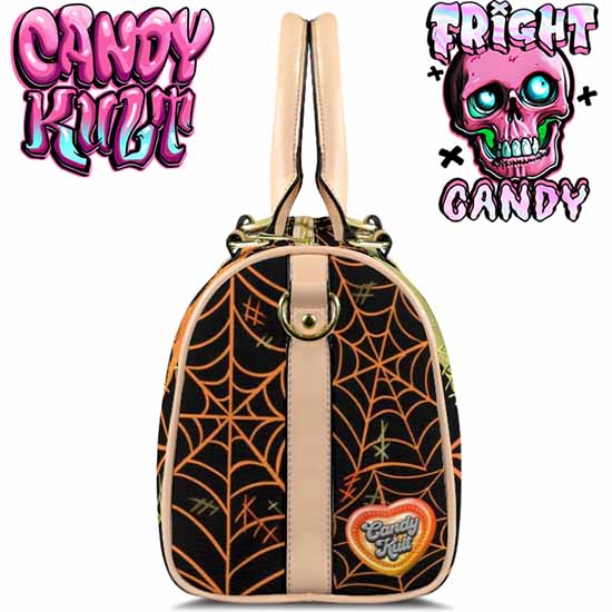 All Stitched Up Fright Candy Beige Boston Crossbody Handbag Candy Kult Bag care bears Crossbody Candy Cult - Candy Kult Land - Wishbone - Boo Kitty - Panku - Frosti - Toxic Kitten - Hex - Heart - Cult Candy - Ca