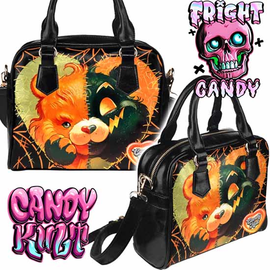 All Stitched Up Fright Candy Classic Crossbody Handbag Candy Kult Bag care bears Crossbody Candy Cult - Candy Kult Land - Wishbone - Boo Kitty - Panku - Frosti - Toxic Kitten - Hex - Heart - Cult Candy - Ca