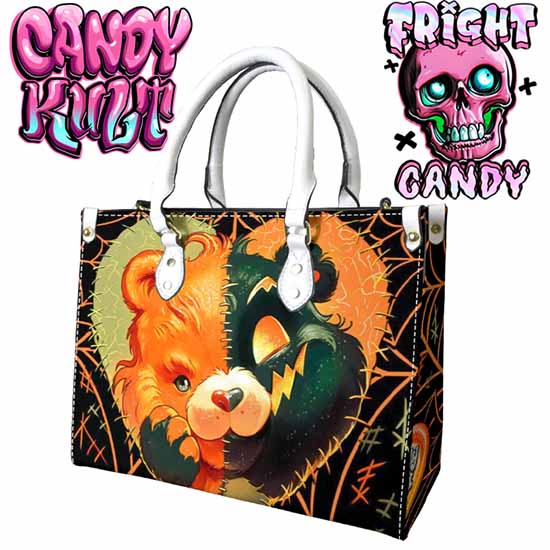 All Stitched Up Fright Candy White PU Leather Crossbody Handbag Candy Kult Bag care bears Crossbody Candy Cult - Candy Kult Land - Wishbone - Boo Kitty - Panku - Frosti - Toxic Kitten - Hex - Heart - Cult Candy - Ca