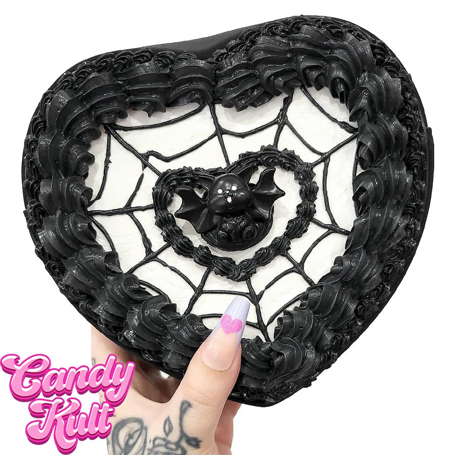 Bat Kitty White Cake Candy Kult Convertible Crossbody Bag / Hand Bag Candy Kult Bag Crossbody spooky Candy Cult - Candy Kult Land - Wishbone - Boo Kitty - Panku - Frosti - Toxic Kitten - Hex - Heart - Cult Candy - Ca