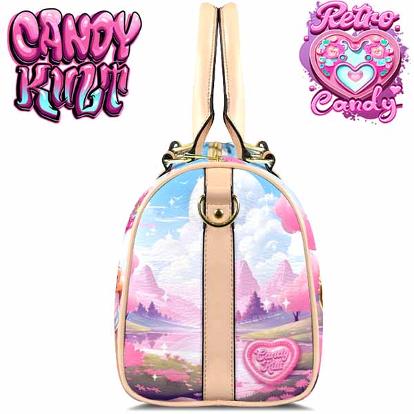 Beauty & The Beast Retro Candy Beige Boston Crossbody Handbag Candy Kult Bag Beauty & The Beast belle Candy Cult - Candy Kult Land - Wishbone - Boo Kitty - Panku - Frosti - Toxic Kitten - Hex - Heart - Cult Candy - Ca