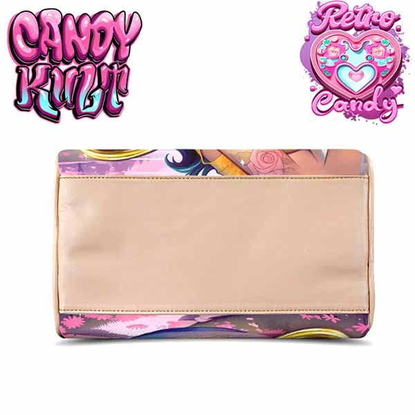 Beauty & The Beast Retro Candy Beige Boston Crossbody Handbag Candy Kult Bag Beauty & The Beast belle Candy Cult - Candy Kult Land - Wishbone - Boo Kitty - Panku - Frosti - Toxic Kitten - Hex - Heart - Cult Candy - Ca