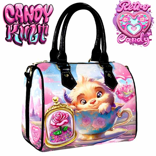 Beauty & The Beast Retro Candy Boston Crossbody Handbag Candy Kult Bag Beauty & The Beast belle Candy Cult - Candy Kult Land - Wishbone - Boo Kitty - Panku - Frosti - Toxic Kitten - Hex - Heart - Cult Candy - Ca