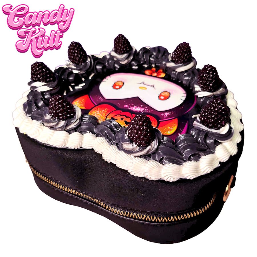 Boo Kitty Black Raspberry Cake Candy Kult Convertible Crossbody Bag / Hand Bag Candy Kult Bag Boo Kitty candy kult land Candy Cult - Candy Kult Land - Wishbone - Boo Kitty - Panku - Frosti - Toxic Kitten - Hex - Heart - Cult Candy - Ca