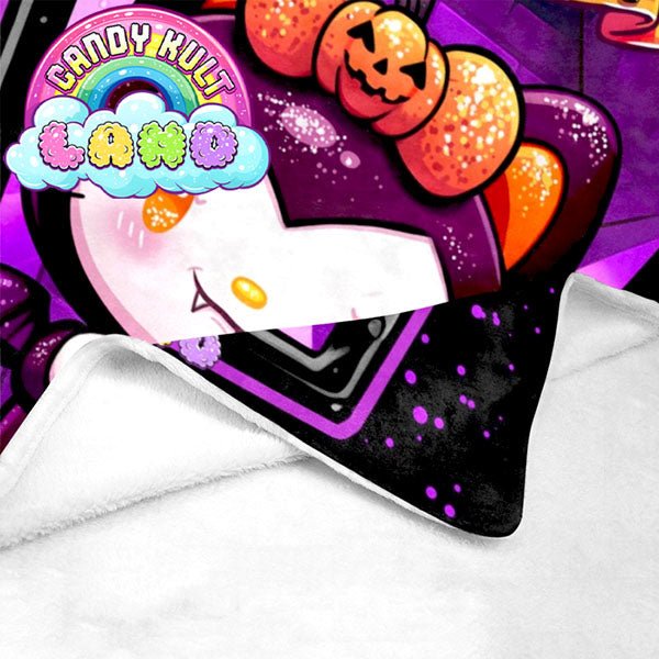 Boo Kitty Coffin Candy Kult Land Micro Fleece Blanket Candy Kult 40 x 50 Inch Boo Kitty ck land Candy Cult - Candy Kult Land - Wishbone - Boo Kitty - Panku - Frosti - Toxic Kitten - Hex - Heart - Cult Candy - Ca