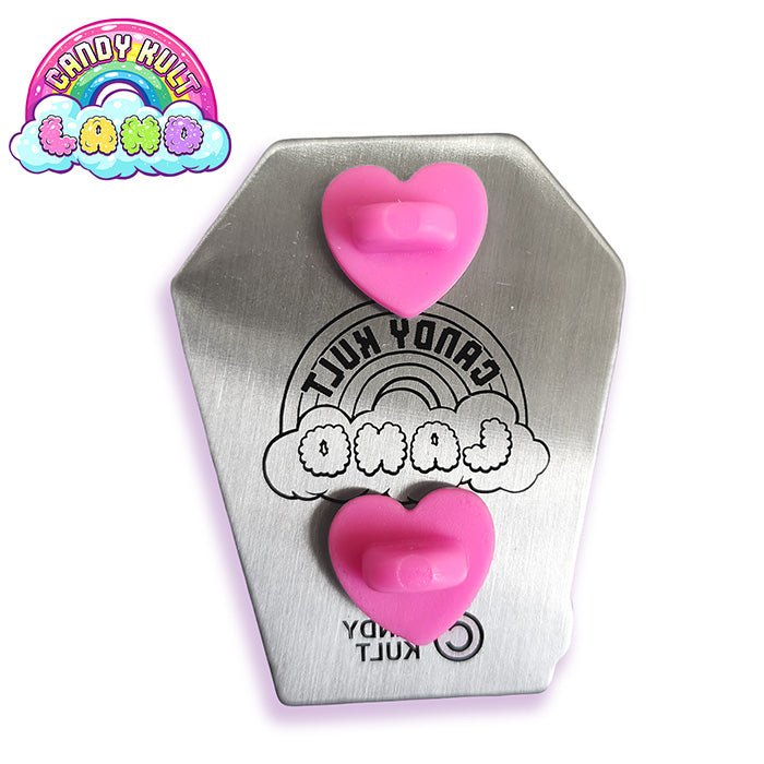 Boo Kitty Coffin Collector Pin Candy Kult Boo Kitty Boo Kitty Origins candy kult land Candy Cult - Candy Kult Land - Wishbone - Boo Kitty - Panku - Frosti - Toxic Kitten - Hex - Heart - Cult Candy - Ca