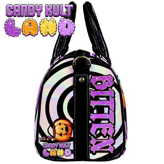 Boo Kitty Origins Bitten Candy Kult Land Boston Crossbody Handbag Candy Kult Bag Boo Kitty Boo Kitty Origins Candy Cult - Candy Kult Land - Wishbone - Boo Kitty - Panku - Frosti - Toxic Kitten - Hex - Heart - Cult Candy - Ca