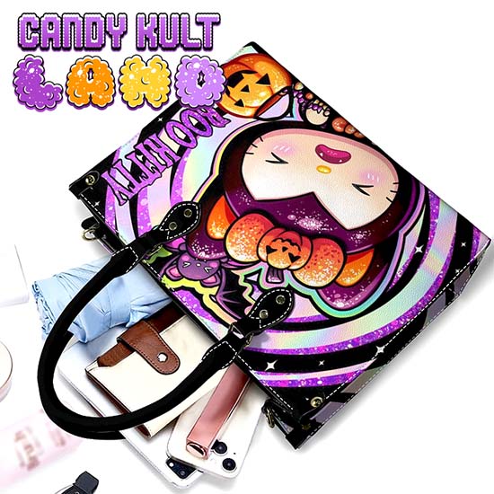 Boo Kitty Origins Bitten Candy Kult Land PU Leather Crossbody Handbag Candy Kult Bag Boo Kitty Boo Kitty Origins Candy Cult - Candy Kult Land - Wishbone - Boo Kitty - Panku - Frosti - Toxic Kitten - Hex - Heart - Cult Candy - Ca