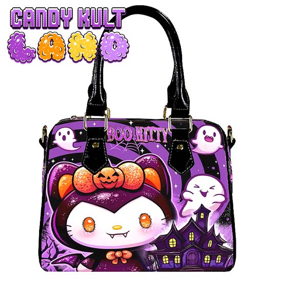 Boo Kitty Origins Candy Kult Land Boston Crossbody Handbag Candy Kult Bag Boo Kitty Boo Kitty Origins Candy Cult - Candy Kult Land - Wishbone - Boo Kitty - Panku - Frosti - Toxic Kitten - Hex - Heart - Cult Candy - Ca