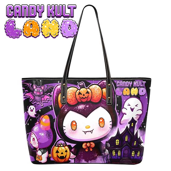 Boo Kitty Origins Candy Kult Land Large Tote Bag Candy Kult Bag Boo Kitty Boo Kitty Origins Candy Cult - Candy Kult Land - Wishbone - Boo Kitty - Panku - Frosti - Toxic Kitten - Hex - Heart - Cult Candy - Ca