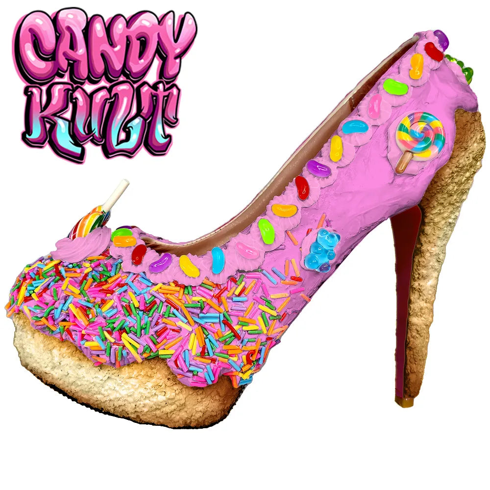 Candy Land Cake High Heel Shoes - Customer's Product with price 475.00 ID tY8X3LNDE533PoqsAAg-XXxD