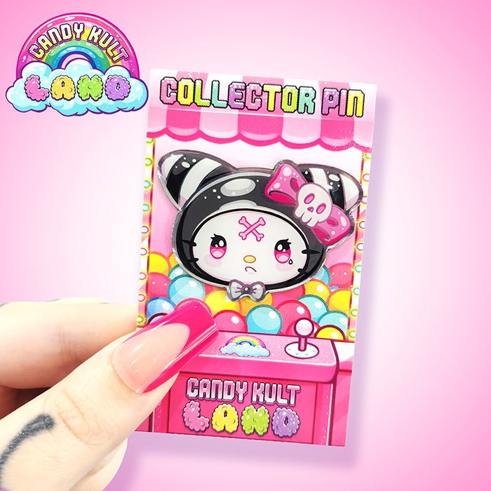 Candy Kult Collector Pin Set - Character Trio Bundle Candy Kult Boo Kitty Boo Kitty Origins candy kult land Candy Cult - Candy Kult Land - Wishbone - Boo Kitty - Panku - Frosti - Toxic Kitten - Hex - Heart - Cult Candy - Ca