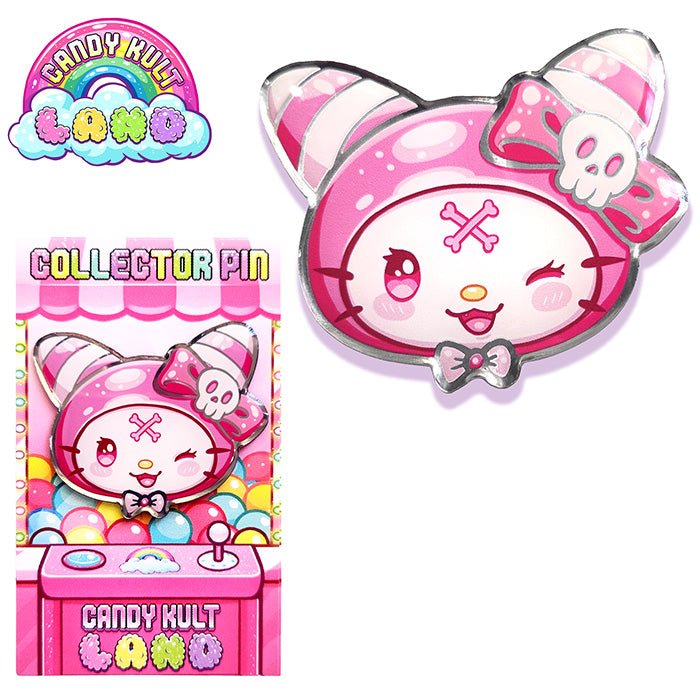 Candy Kult Starter Collector Pin Set - 3 Character Bundle Candy Kult Boo Kitty Boo Kitty Origins candy kult land Candy Cult - Candy Kult Land - Wishbone - Boo Kitty - Panku - Frosti - Toxic Kitten - Hex - Heart - Cult Candy - Ca