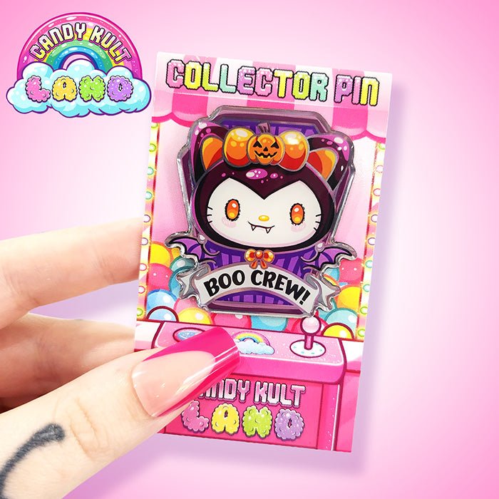Candy Kult Starter Collector Pin Set - 3 Character Bundle Candy Kult Boo Kitty Boo Kitty Origins candy kult land Candy Cult - Candy Kult Land - Wishbone - Boo Kitty - Panku - Frosti - Toxic Kitten - Hex - Heart - Cult Candy - Ca
