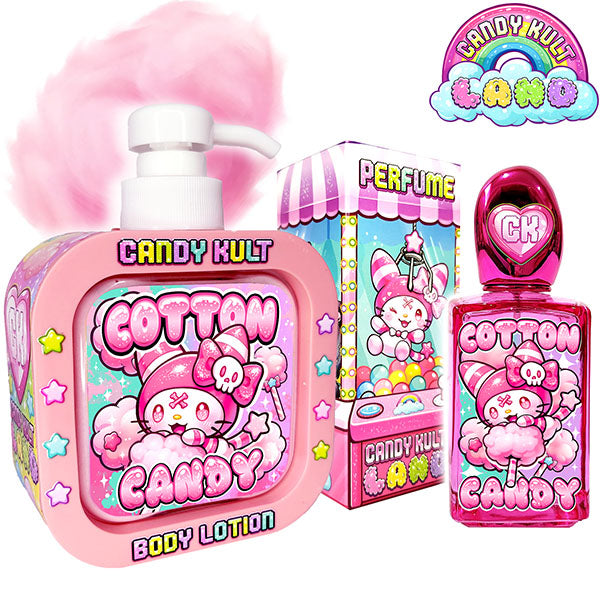 Cotton Candy Candy Kult Land Perfume & Body Lotion Pack - Candy Kult - Candy Cult - Candy Kult Land - Wishbone - Boo Kitty - Panku - Frosti - Toxic Kitten - Hex-Heart - Cult Candy - Cake High Heels - [product_vendor}