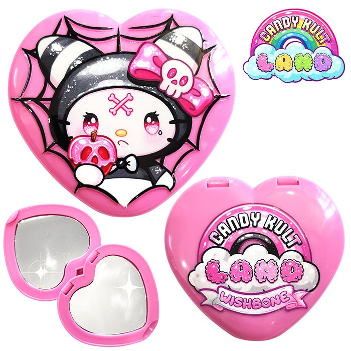 Dark Wishbone Poison Apple Compact Mirror Candy Kult candy kult land ck land Wishbone Candy Cult - Candy Kult Land - Wishbone - Boo Kitty - Panku - Frosti - Toxic Kitten - Hex - Heart - Cult Candy - Ca