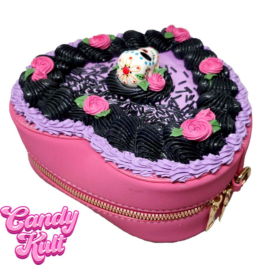 Day Of the Dead Cake Candy Kult Convertible Crossbody Bag / Hand Bag Candy Kult Bag Crossbody Candy Cult - Candy Kult Land - Wishbone - Boo Kitty - Panku - Frosti - Toxic Kitten - Hex - Heart - Cult Candy - Ca