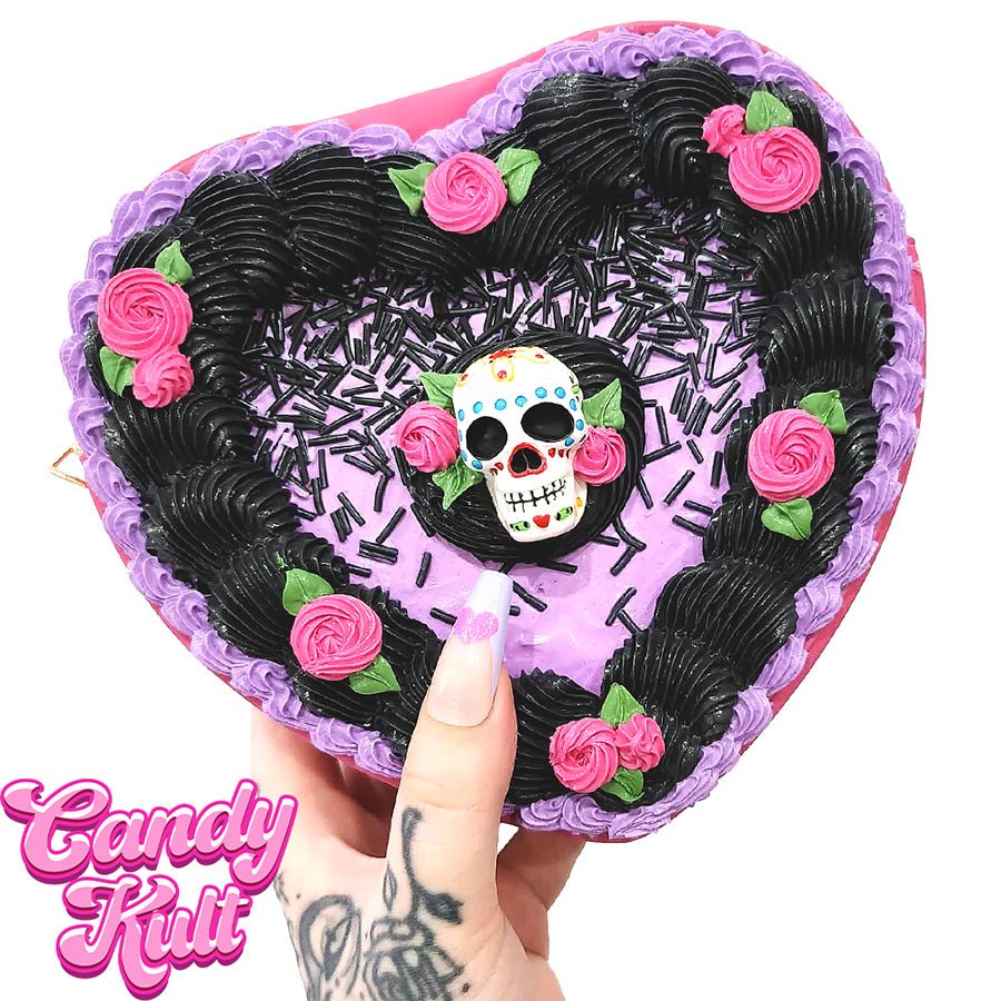 Day Of the Dead Cake Candy Kult Convertible Crossbody Bag / Hand Bag Candy Kult Bag Crossbody Candy Cult - Candy Kult Land - Wishbone - Boo Kitty - Panku - Frosti - Toxic Kitten - Hex - Heart - Cult Candy - Ca