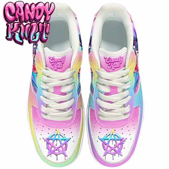 Demonic Bear Candy Kult Kicks Women's Sneakers V2 Candy Kult 36 NOTED Candy Cult - Candy Kult Land - Wishbone - Boo Kitty - Panku - Frosti - Toxic Kitten - Hex - Heart - Cult Candy - Ca