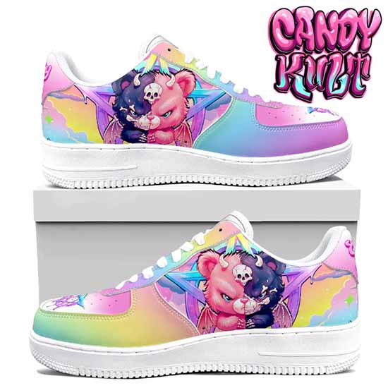 Demonic Bear Candy Kult Kicks Women's Sneakers V2 Candy Kult 36 NOTED Candy Cult - Candy Kult Land - Wishbone - Boo Kitty - Panku - Frosti - Toxic Kitten - Hex - Heart - Cult Candy - Ca
