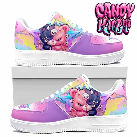Demonic Bear Candy Kult Kicks Women's Sneakers V3 Candy Kult 36 NOTED Candy Cult - Candy Kult Land - Wishbone - Boo Kitty - Panku - Frosti - Toxic Kitten - Hex - Heart - Cult Candy - Ca