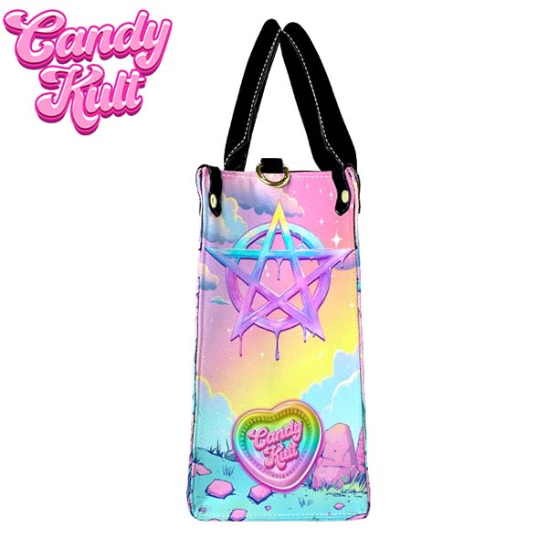 Demonic Bear Fright Candy PU Leather Crossbody Handbag Candy Kult Bag care bears Crossbody Candy Cult - Candy Kult Land - Wishbone - Boo Kitty - Panku - Frosti - Toxic Kitten - Hex - Heart - Cult Candy - Ca