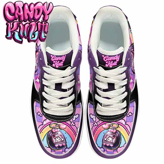 Devilish Virtual Pet Black Candy Kult Kicks Men's Sneakers Candy Kult 38 NOTED Hello Kitty Kuromi Sanrio Candy Cult - Candy Kult Land - Wishbone - Boo Kitty - Panku - Frosti - Toxic Kitten - Hex - Heart - Cult Candy - Ca