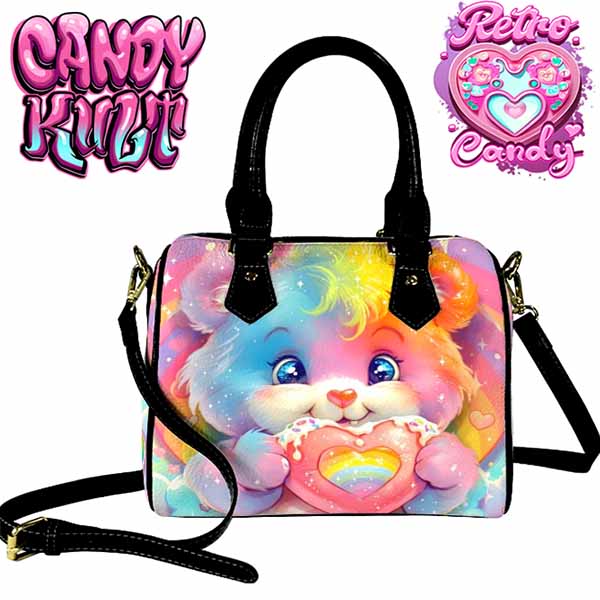 For The Love Of Rainbows Retro Candy Boston Crossbody Handbag Candy Kult Bag care bears Crossbody Candy Cult - Candy Kult Land - Wishbone - Boo Kitty - Panku - Frosti - Toxic Kitten - Hex - Heart - Cult Candy - Ca