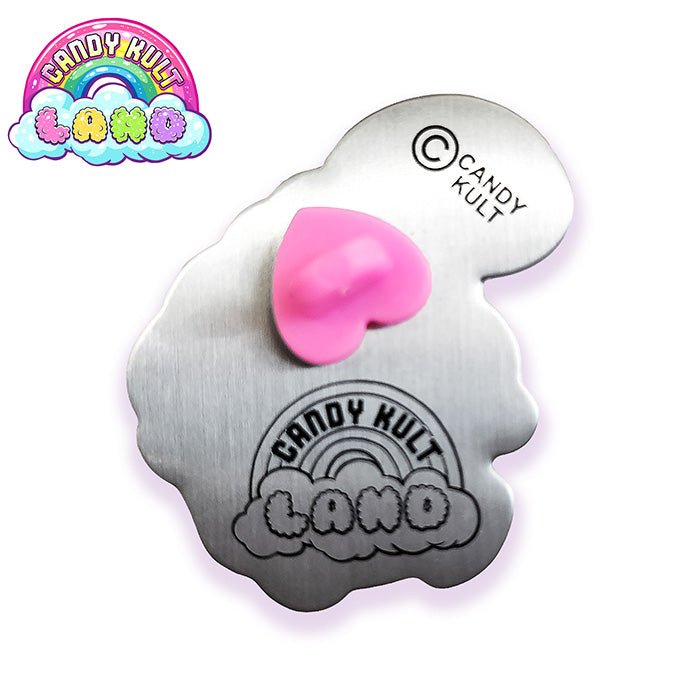Frosti “Stop Looking At Me” Collector Pin Candy Kult candy kult land ck land Frosti Candy Cult - Candy Kult Land - Wishbone - Boo Kitty - Panku - Frosti - Toxic Kitten - Hex - Heart - Cult Candy - Ca