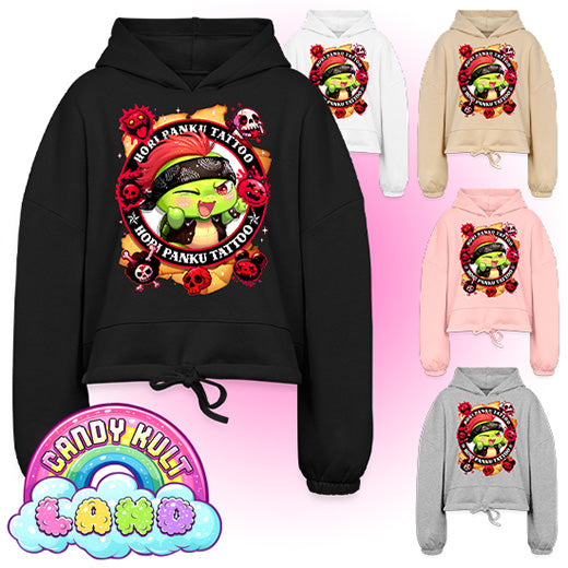 Hori Panku Tattoo - Candy Kult Land Women’s Cropped Hoodie