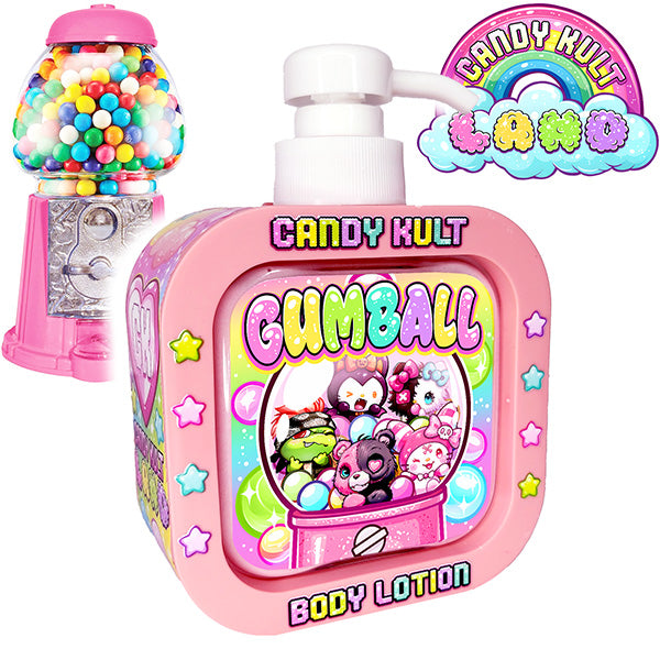 Gumball Bubble Gum Candy Kult Land Body Lotion - Candy Kult - Candy Cult - Candy Kult Land - Wishbone - Boo Kitty - Panku - Frosti - Toxic Kitten - Hex-Heart - Cult Candy - Cake High Heels - [product_vendor}