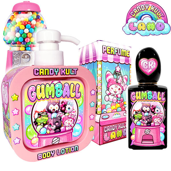 Gumball Bubble Gum Candy Kult Land Perfume & Body Lotion Pack - Candy Kult - Candy Cult - Candy Kult Land - Wishbone - Boo Kitty - Panku - Frosti - Toxic Kitten - Hex-Heart - Cult Candy - Cake High Heels - [product_vendor}