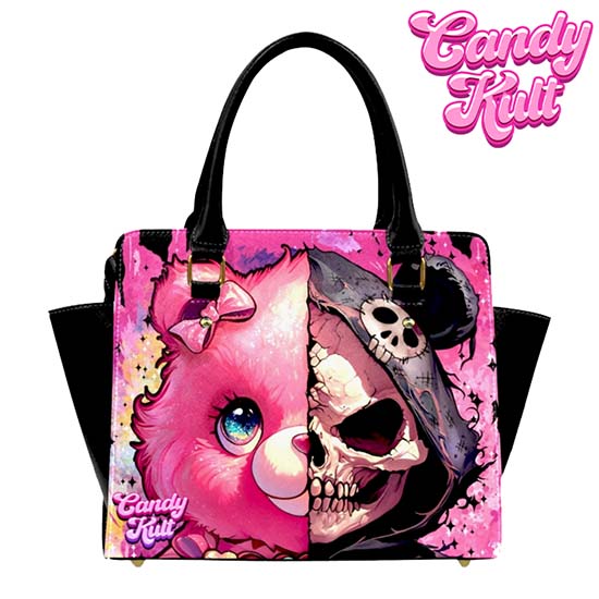 Split Personality Bear Fright Candy Crossbody Handbag