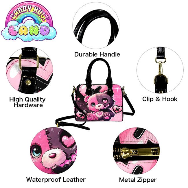 Hex - heart Candy Kult Land Boston Crossbody Handbag Candy Kult Bag candy kult land ck land Candy Cult - Candy Kult Land - Wishbone - Boo Kitty - Panku - Frosti - Toxic Kitten - Hex - Heart - Cult Candy - Ca