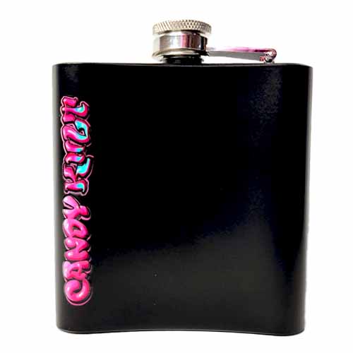 Goth Kitty Donut Kawaii Candy Black Candy Kult Hip Flask Set - Candy Kult - Candy Cult - Cult Candy - Cake High Heels - [product_vendor}