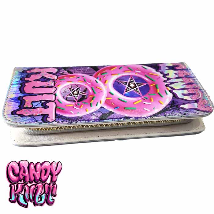 Candy Kult Donut Pentagram Fright Candy Long Line Wallet - Candy Kult - Candy Cult - Candy Kult Land - Wishbone - Boo Kitty - Panku - Frosti - Toxic Kitten - Hex-Heart - Cult Candy - Cake High Heels - [product_vendor}