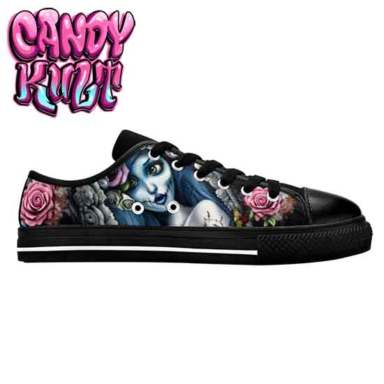 Corpse Bride Waiting For You Fright Candy Women's Low Canvas Shoes - Candy Kult - Candy Cult - Candy Kult Land - Wishbone - Boo Kitty - Panku - Frosti - Toxic Kitten - Hex-Heart - Cult Candy - Cake High Heels - [product_vendor}
