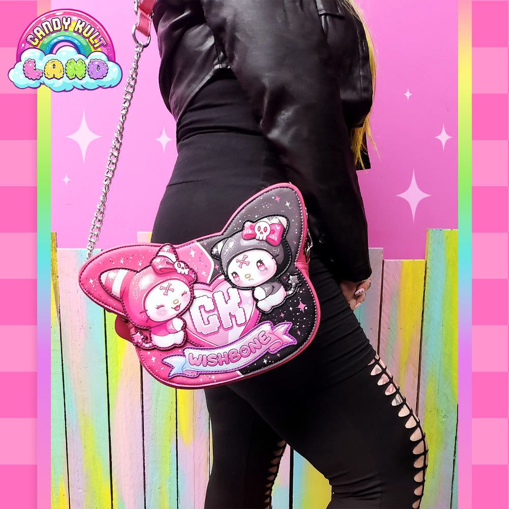 Wishbone Shaped Crossbody Bag - Candy Kult Land