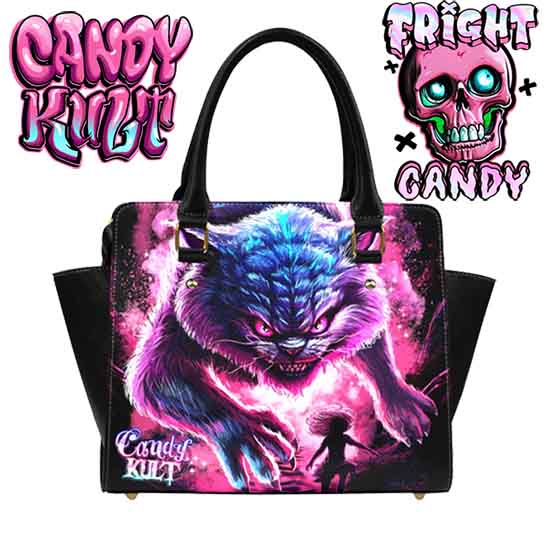 Cheshire WereCat Fright Candy Crossbody Handbag - Candy Kult - Candy Cult - Candy Kult Land - Wishbone - Boo Kitty - Panku - Frosti - Toxic Kitten - Hex-Heart - Cult Candy - Cake High Heels - [product_vendor}