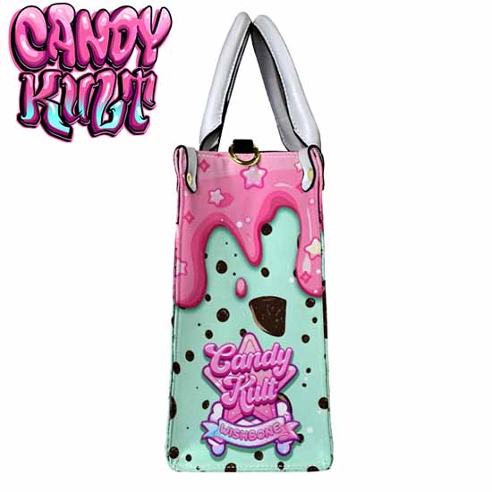 Wishbone Mint Ice Cream Kawaii Candy White PU Leather Crossbody Handbag - Candy Kult - Candy Cult - Cult Candy - Cake High Heels - [product_vendor}