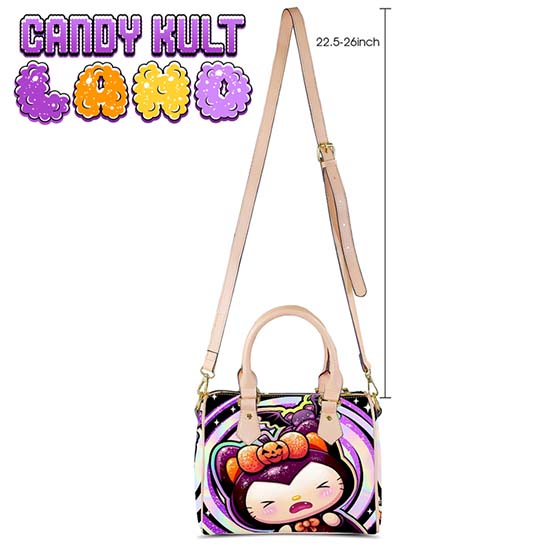 Boo Kitty Origins Bitten Candy Kult Land Beige Boston Crossbody Handbag - Candy Kult - Candy Cult - Candy Kult Land - Wishbone - Boo Kitty - Panku - Frosti - Toxic Kitten - Hex-Heart - Cult Candy - Cake High Heels - [product_vendor}