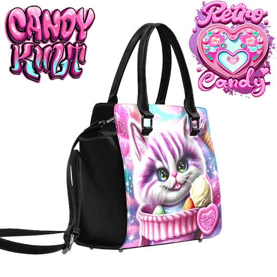 Cheshire Cat Ice Cream Dream Retro Candy Crossbody Handbag - Candy Kult - Candy Cult - Candy Kult Land - Wishbone - Boo Kitty - Panku - Frosti - Toxic Kitten - Hex-Heart - Cult Candy - Cake High Heels - [product_vendor}