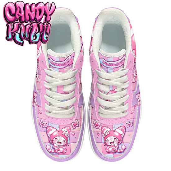 Wishbone Bows Purple Candy Kult Kicks Women's Sneakers - Candy Kult - Candy Cult - Cult Candy - Cake High Heels - [product_vendor}