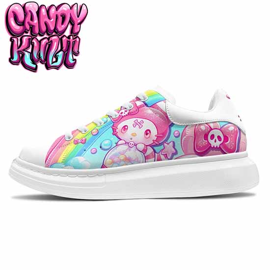 Wishbone Gumball Machine Candy Kult Women's Pulse Sneakers White - Candy Kult - Candy Cult - Cult Candy - Cake High Heels - [product_vendor}