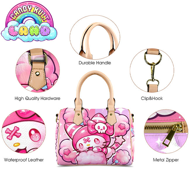 Wishbone Cotton Candy Dream Candy Kult Land Beige Boston Crossbody Handbag