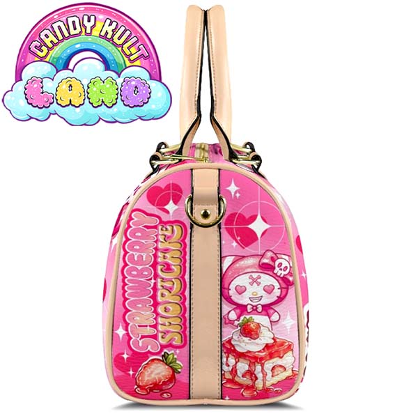 Wishbone Strawberry Shortcake Candy Kult Land Beige Boston Crossbody Handbag