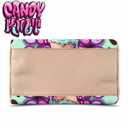 Wishbone Mint Ice Cream Kawaii Candy Beige Boston Crossbody Handbag - Candy Kult - Candy Cult - Cult Candy - Cake High Heels - [product_vendor}