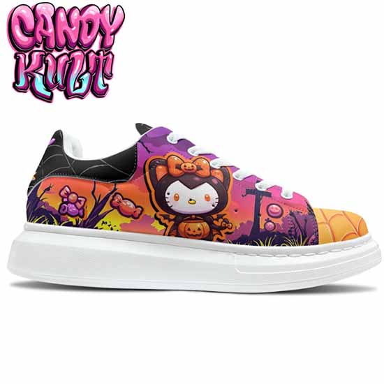 Boo Kitty Sunset Graveyard Orange Candy Kult Men's Pulse - Candy Kult - Candy Cult - Cult Candy - Cake High Heels - [product_vendor}