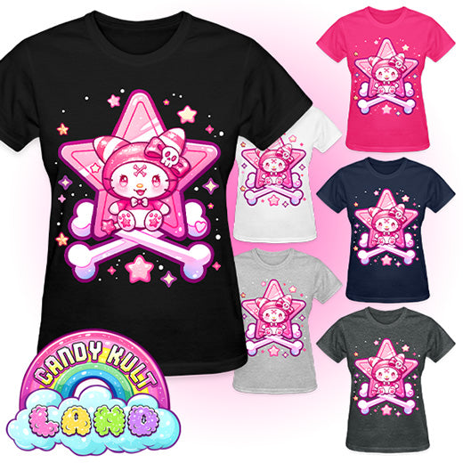 Wishbone Claw Machine Logo - Candy Kult land REGULAR FIT Ladies T-Shirt - Candy Kult - Candy Cult - Candy Kult Land - Wishbone - Boo Kitty - Panku - Frosti - Toxic Kitten - Hex-Heart - Cult Candy - Cake High Heels - [product_vendor}