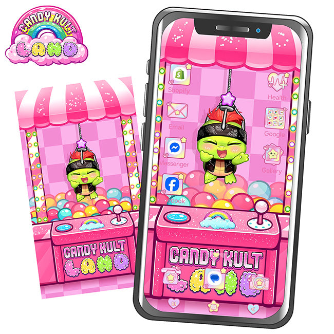FREE Panku Candy Kult Land Claw Machine Phone Wallpaper
